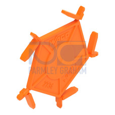 Coding pin carrier, 5 coding keys, for female connectors, orange