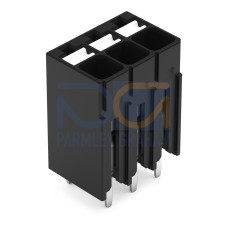 THR PCB terminal block, push-button, 1.5 mm&sup2;, black