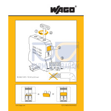 Stickers for operating instructions, for 185 mm&sup2; high-current terminal blocks