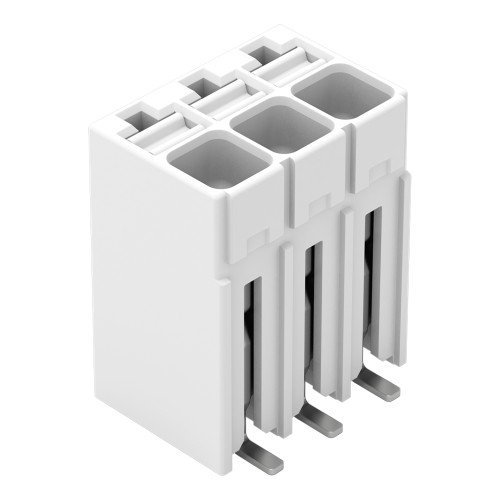 SMD PCB terminal block, push-button, 1.5 mm&sup2;, white