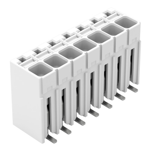 SMD PCB terminal block, push-button, 1.5 mm&sup2;, white