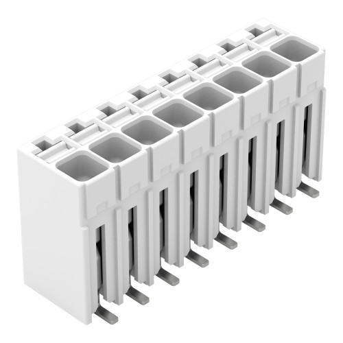 SMD PCB terminal block, push-button, 1.5 mm&sup2;, white
