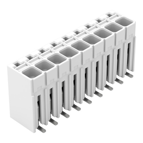 SMD PCB terminal block, push-button, 1.5 mm&sup2;, white
