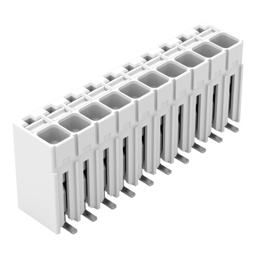 SMD PCB terminal block, push-button, 1.5 mm&sup2;, white