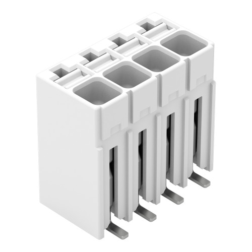 SMD PCB terminal block, push-button, 1.5 mm&sup2;, white