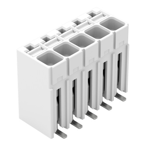 SMD PCB terminal block, push-button, 1.5 mm&sup2;, white