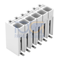 SMD PCB terminal block, push-button, 1.5 mm&sup2;, white