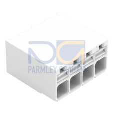 SMD PCB terminal block, push-button, 1.5 mm&sup2;, white