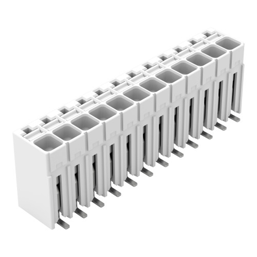 SMD PCB terminal block, push-button, 1.5 mm&sup2;, white