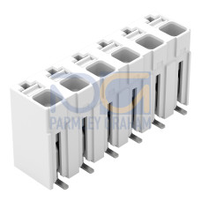 SMD PCB terminal block, push-button, 1.5 mm&sup2;, white