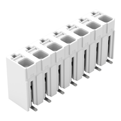 SMD PCB terminal block, push-button, 1.5 mm&sup2;, white