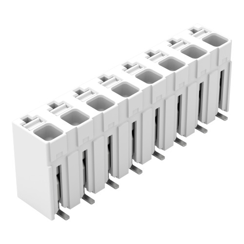 SMD PCB terminal block, push-button, 1.5 mm&sup2;, white