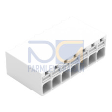 SMD PCB terminal block, push-button, 1.5 mm&sup2;, white