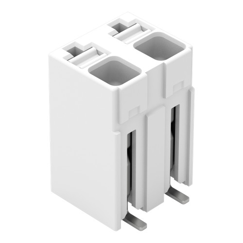 SMD PCB terminal block, push-button, 1.5 mm&sup2;, white