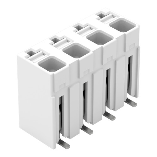SMD PCB terminal block, push-button, 1.5 mm&sup2;, white