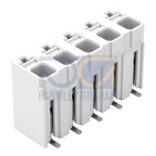 SMD PCB terminal block, push-button, 1.5 mm&sup2;, white