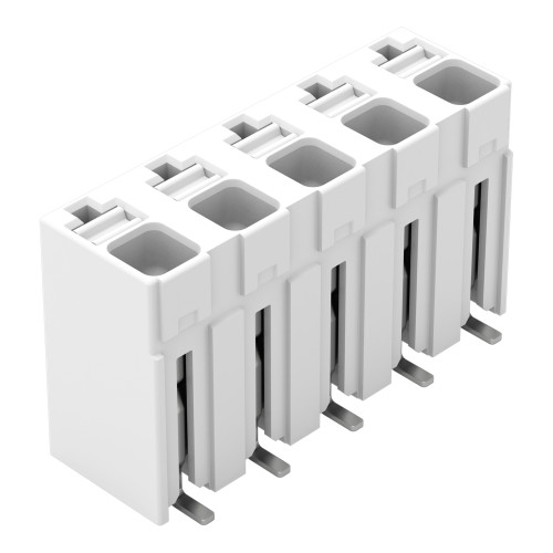 SMD PCB terminal block, push-button, 1.5 mm&sup2;, white