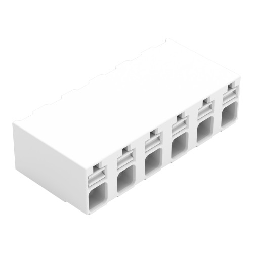 SMD PCB terminal block, push-button, 1.5 mm&sup2;, white