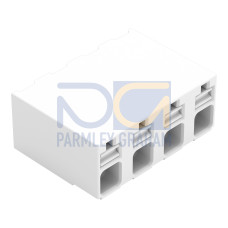 SMD PCB terminal block, push-button, 1.5 mm&sup2;, white