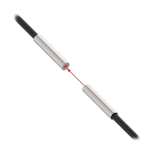 Plastic Fiber, Opposed Mode, Core Dia.: 1, Fiber Length 2 m, 3.18 dia. Stainless Ferrule, Free cut