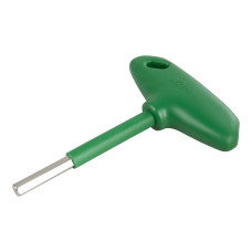 Allen wrench, with a partially insulated shaft, green