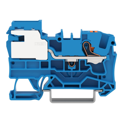 1-conductor N-disconnect terminal block, 6 mm&sup2;, Push-in CAGE CLAMP&reg;, blue