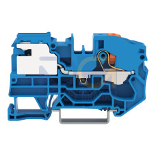 1-conductor N-disconnect terminal block, 16 mm&sup2;, Push-in CAGE CLAMP&reg;, blue
