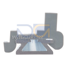 Plastic end stop, for WSB markers, for 210-154 aluminum rail, gray
