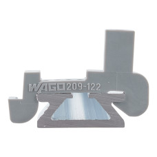 Plastic end stop, for WSB markers, for 210-154 aluminum rail, gray