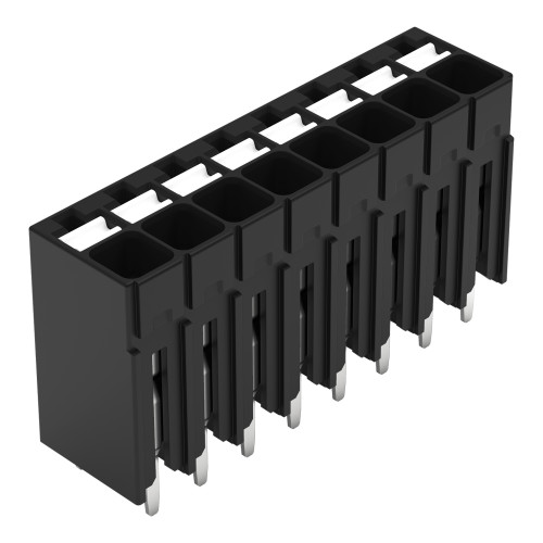 THR PCB terminal block, push-button, 1.5 mm&sup2;, black