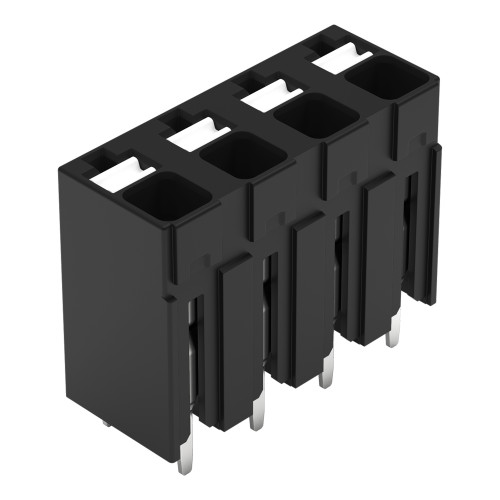THR PCB terminal block, push-button, 1.5 mm&sup2;, black