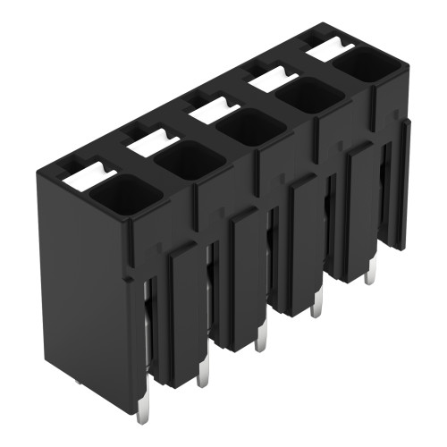 THR PCB terminal block, push-button, 1.5 mm&sup2;, black
