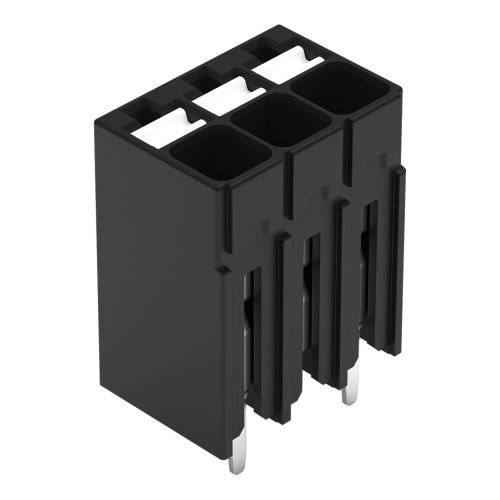 THR PCB terminal block, push-button, 1.5 mm&sup2;, black