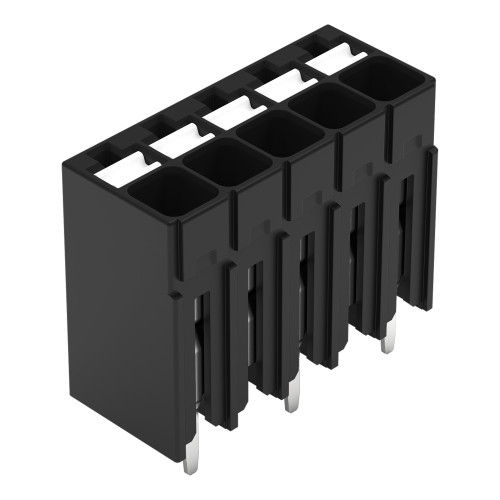 THR PCB terminal block, push-button, 1.5 mm&sup2;, black