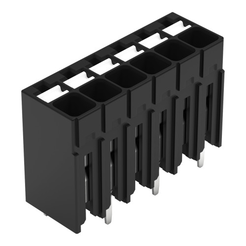 THR PCB terminal block, push-button, 1.5 mm&sup2;, black