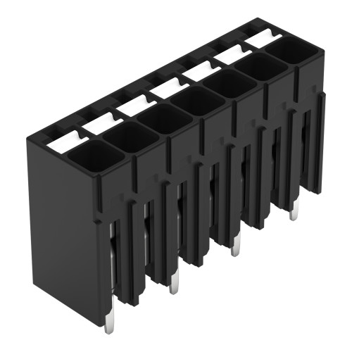 THR PCB terminal block, push-button, 1.5 mm&sup2;, black