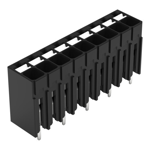 THR PCB terminal block, push-button, 1.5 mm&sup2;, black