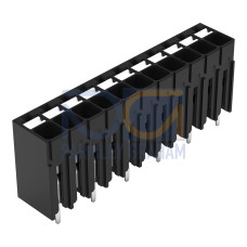 THR PCB terminal block, push-button, 1.5 mm&sup2;, black