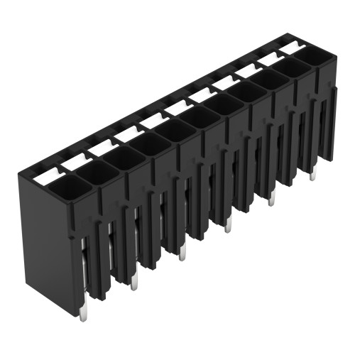THR PCB terminal block, push-button, 1.5 mm&sup2;, black