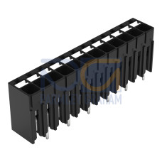 THR PCB terminal block, push-button, 1.5 mm&sup2;, black
