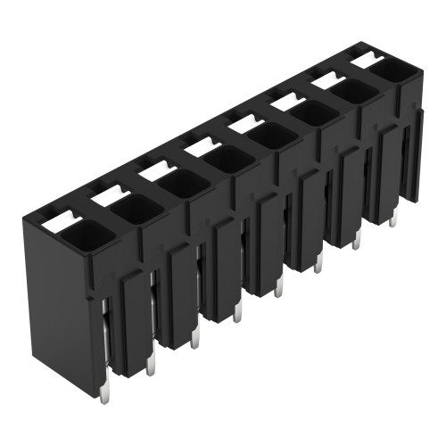 THR PCB terminal block, push-button, 1.5 mm&sup2;, black