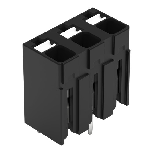 THR PCB terminal block, push-button, 1.5 mm&sup2;, black