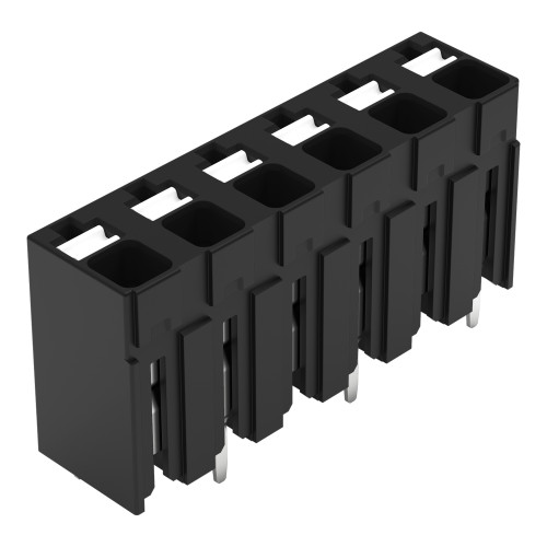 THR PCB terminal block, push-button, 1.5 mm&sup2;, black
