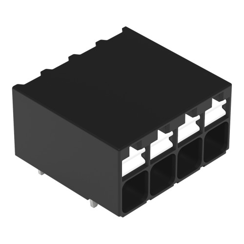 THR PCB terminal block, push-button, 1.5 mm&sup2;, black