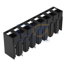 THR PCB terminal block, push-button, 1.5 mm&sup2;, black