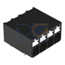 THR PCB terminal block, push-button, 1.5 mm&sup2;, black