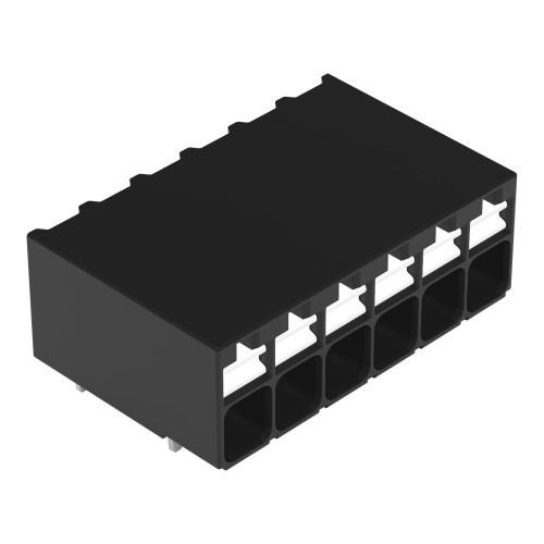 THR PCB terminal block, push-button, 1.5 mm&sup2;, black