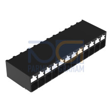 THR PCB terminal block, push-button, 1.5 mm&sup2;, black