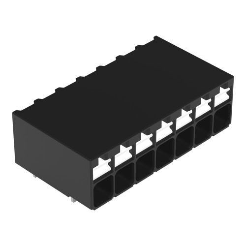 THR PCB terminal block, push-button, 1.5 mm&sup2;, black