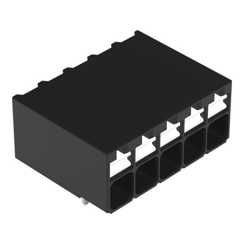 THR PCB terminal block, push-button, 1.5 mm&sup2;, black